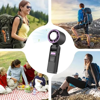 Ultimate Portable High-Speed Handheld Fan - 199 Adjustable Levels for Summer Travel and Outdoor Adventures