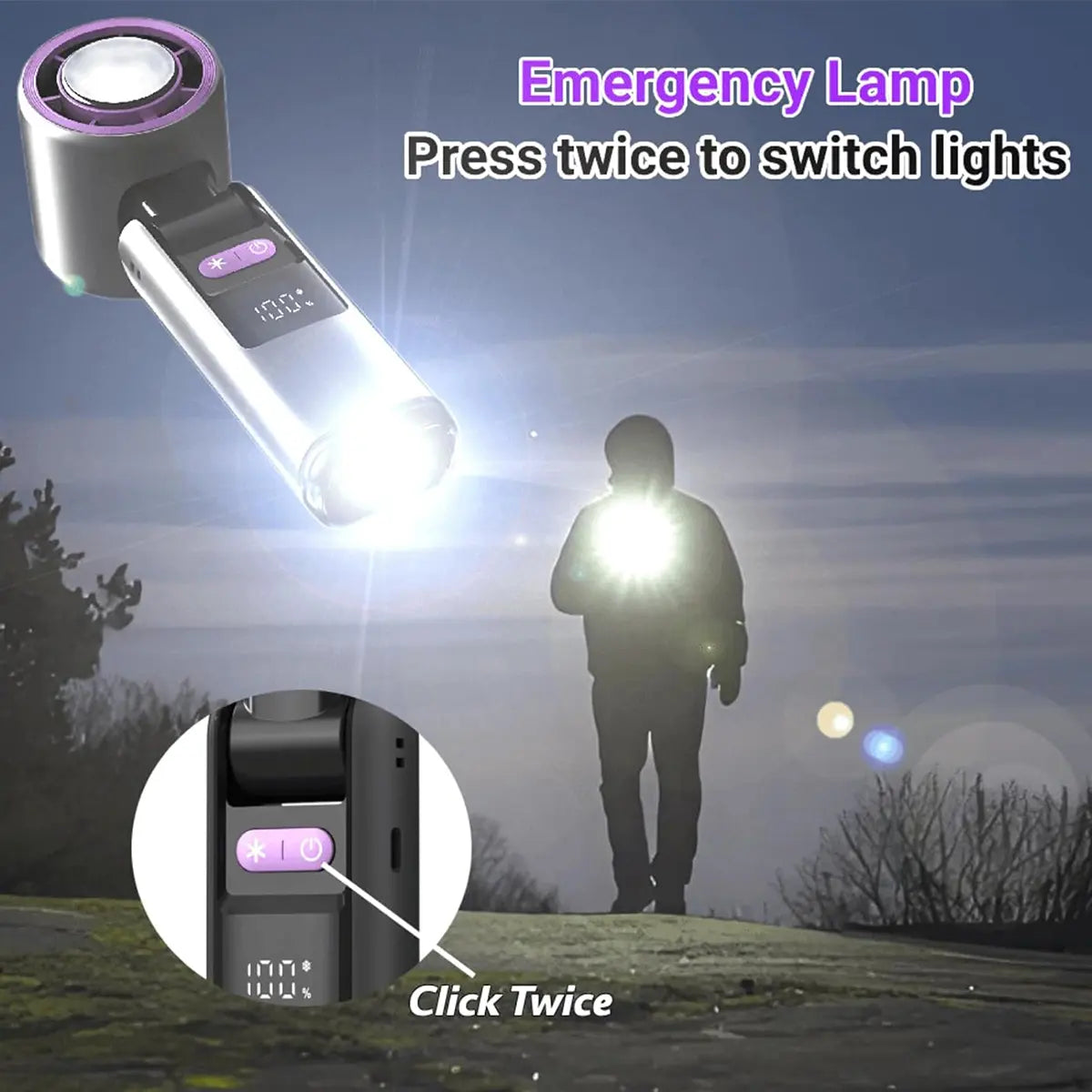 Ultimate Portable High-Speed Handheld Fan - 199 Adjustable Levels for Summer Travel and Outdoor Adventures