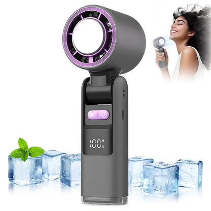 Ultimate Portable High-Speed Handheld Fan - 199 Adjustable Levels for Summer Travel and Outdoor Adventures